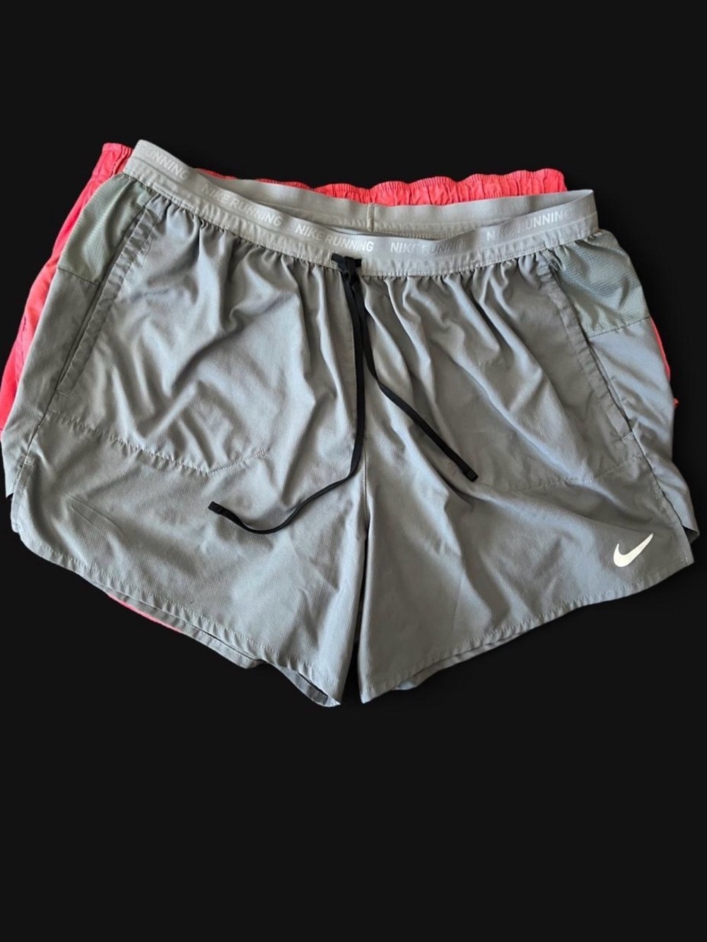 Nike Women's Running Shorts Trio - Coral, Gray, Mint - Picture 3 of 10
